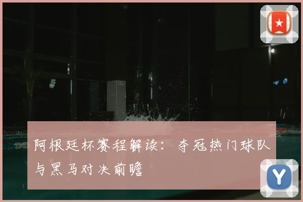 阿根廷杯赛程解读：夺冠热门球队与黑马对决前瞻